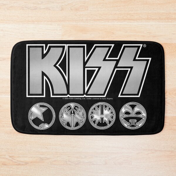 Item preview, KISS Logo Silver V3 Starchild Demon Spaceman Catman designed and sold by SK22ART-DESIGN.
