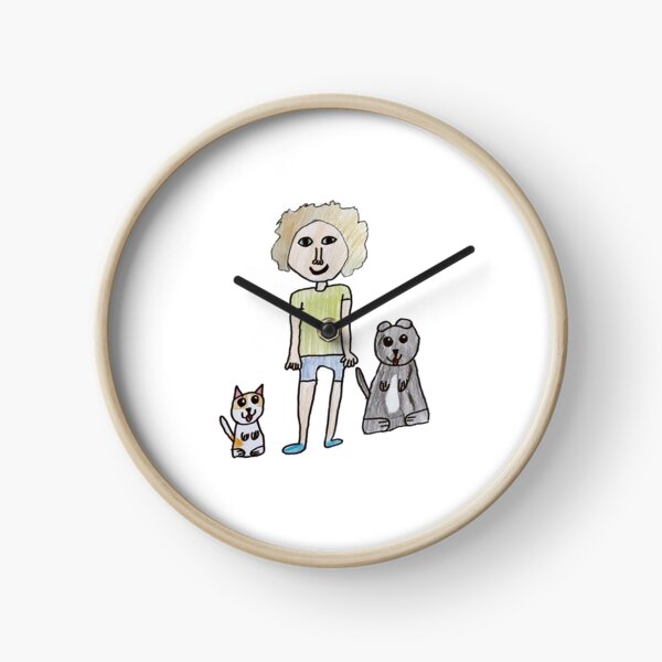 Luka with his best friends Clock
