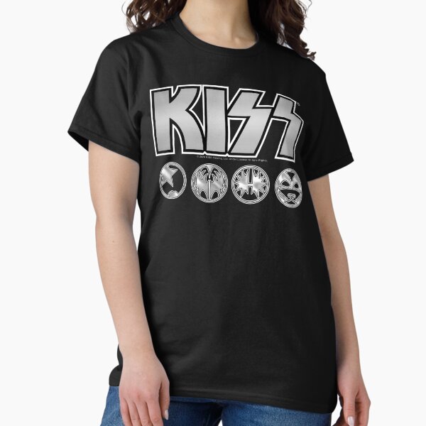 Item preview, KISS Logo Silver V3 Starchild Demon Spaceman Catman designed and sold by SK22ART-DESIGN.