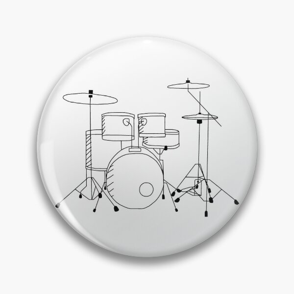 Item preview, Black and White Drum Set designed and sold by Rocket-To-Pluto.