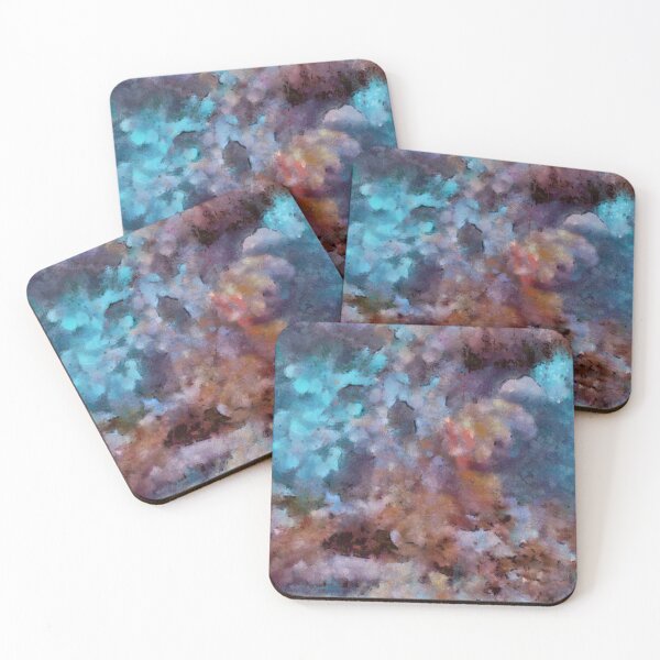 Item preview, Lilac-azure abstract art designed and sold by floraaplus.