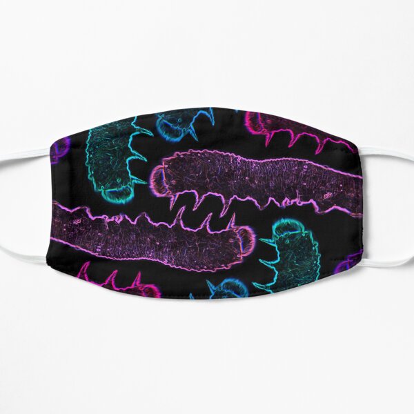 Neon Caterpillar pattern Mask