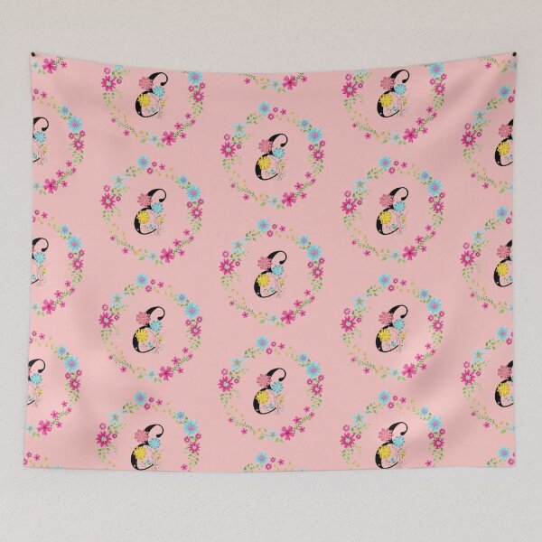 Item preview, Pink Floral Monogram Initial Letter E designed and sold by BleuSky.