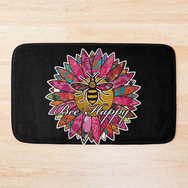 Item preview, Bee Happy Retro Flower  designed and sold by artbyomega.