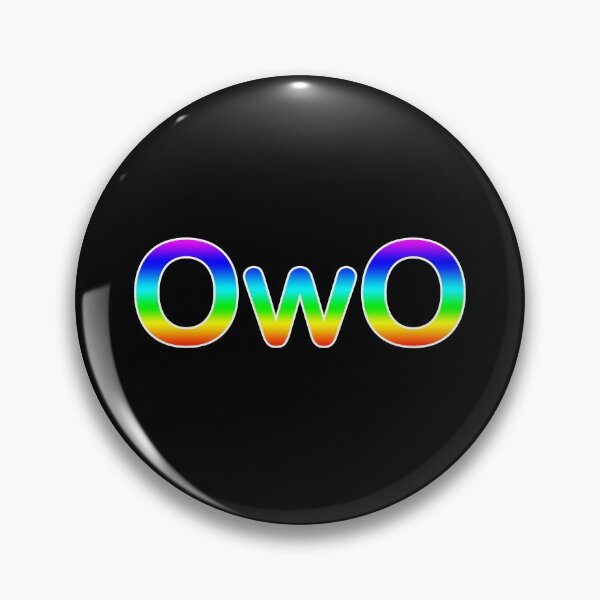 Item preview, 'OwO' Emoji in Rainbow Gradient designed and sold by Bumblefuzzies.