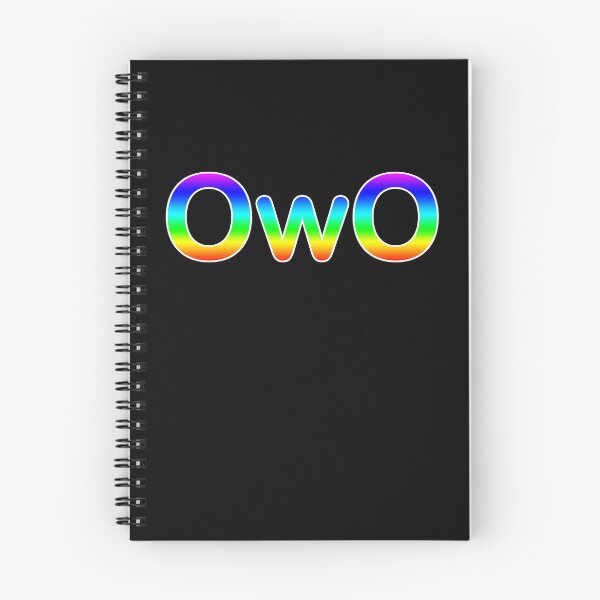 Item preview, 'OwO' Emoji in Rainbow Gradient designed and sold by Bumblefuzzies.