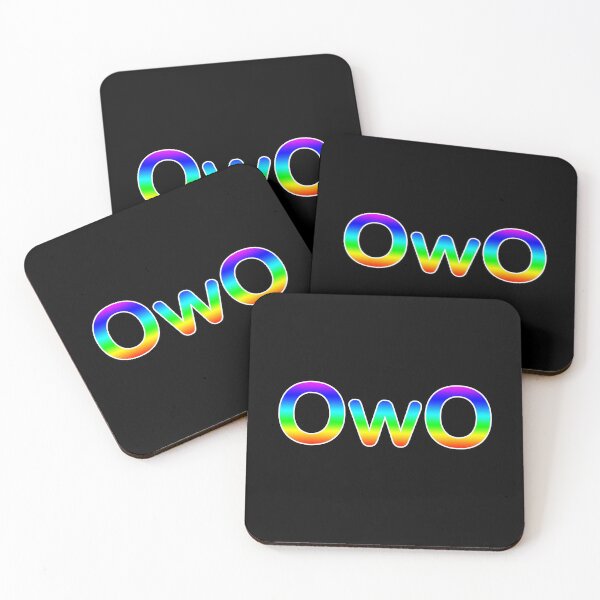 Item preview, 'OwO' Emoji in Rainbow Gradient designed and sold by Bumblefuzzies.