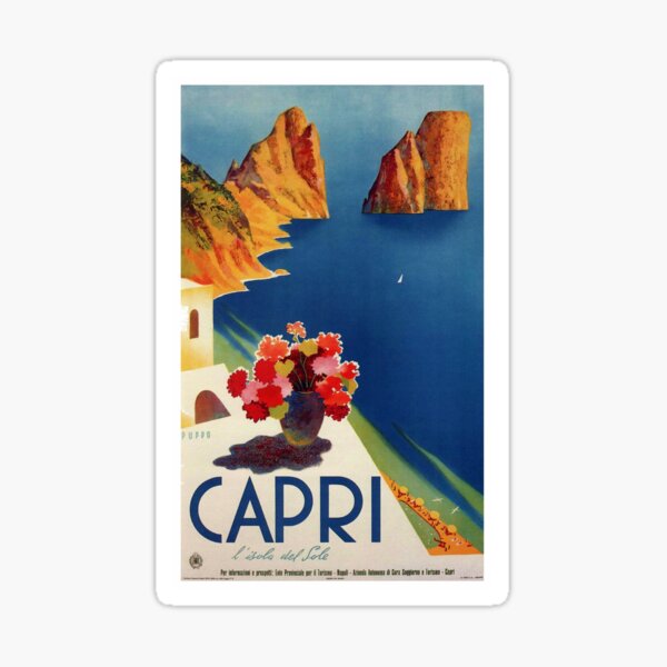 Item preview, Vintage Capri Italy Travel designed and sold by digitalvintage.