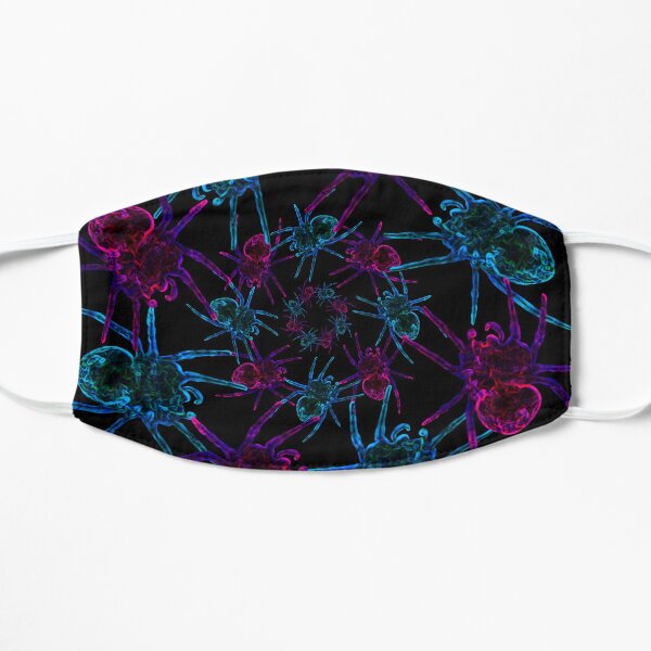 Spider circle pattern Flat Mask