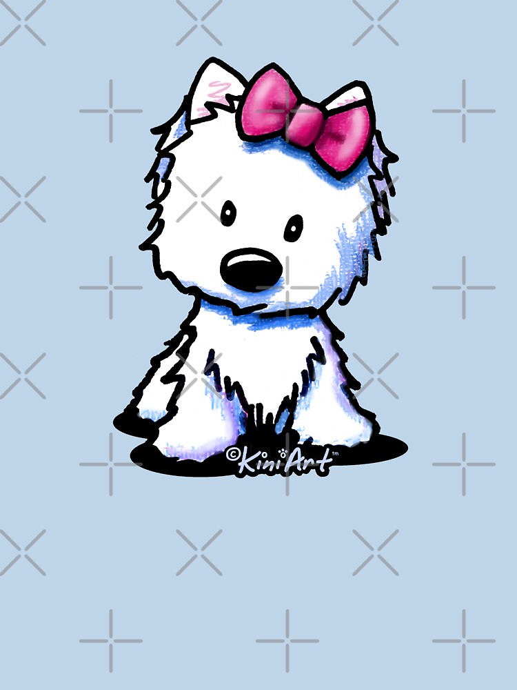 Thumbnail 7 of 7, Classic T-Shirt, KiniArt Westie Doodles designed and sold by KiniArt.
