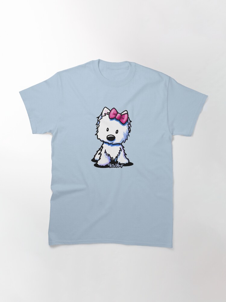 Thumbnail 3 of 7, Classic T-Shirt, KiniArt Westie Doodles designed and sold by KiniArt.