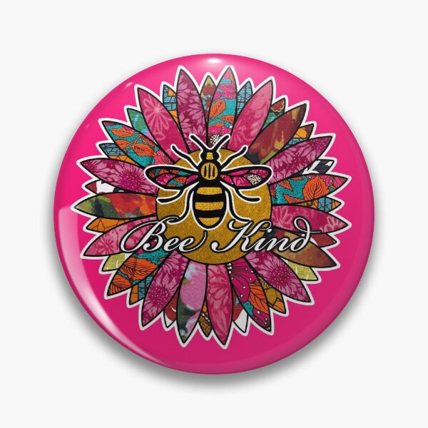 Item preview, Bee Kind Retro Flower  designed and sold by artbyomega.
