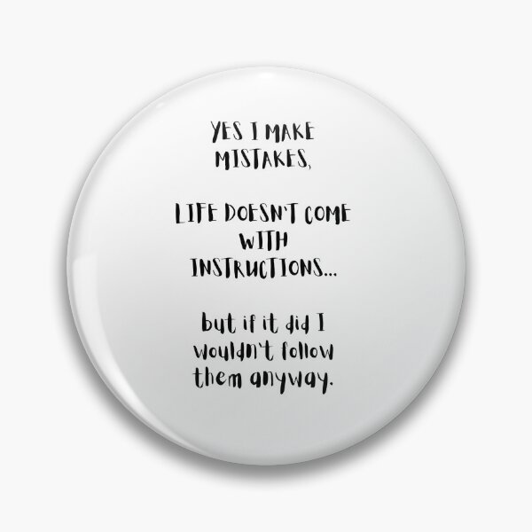 Item preview, Yes I make mistakes  designed and sold by Karina Badillo.