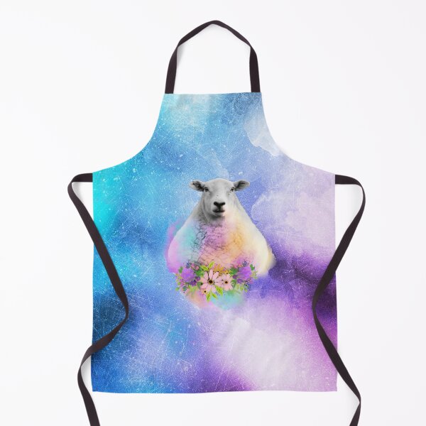 Item preview, Floral Sheep Distressed Watercolour Splash designed and sold by tribbledesign.