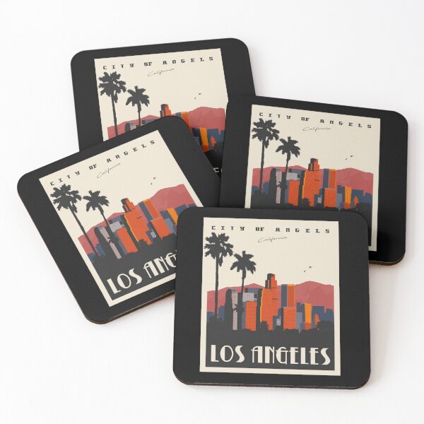 Item preview, 80s retro poster art wall decor vintage Los ANgeles designed and sold by slagalicastrave.