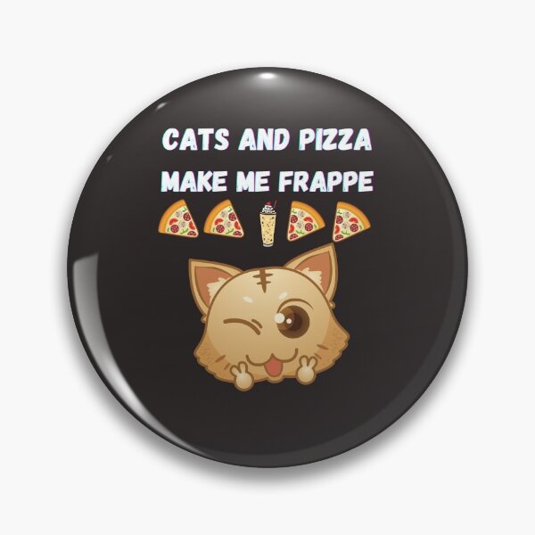 Item preview, Cats and Pizza Make Me Frappe (Happy) Coffee Lover designed and sold by BampiQ.