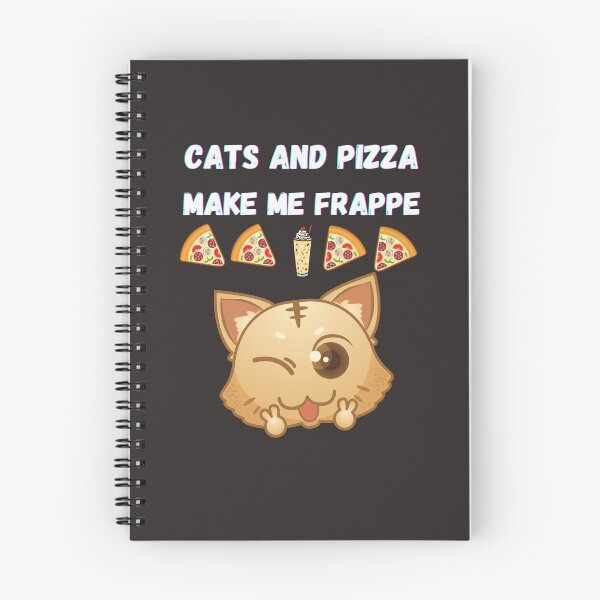 Item preview, Cats and Pizza Make Me Frappe (Happy) Coffee Lover designed and sold by BampiQ.