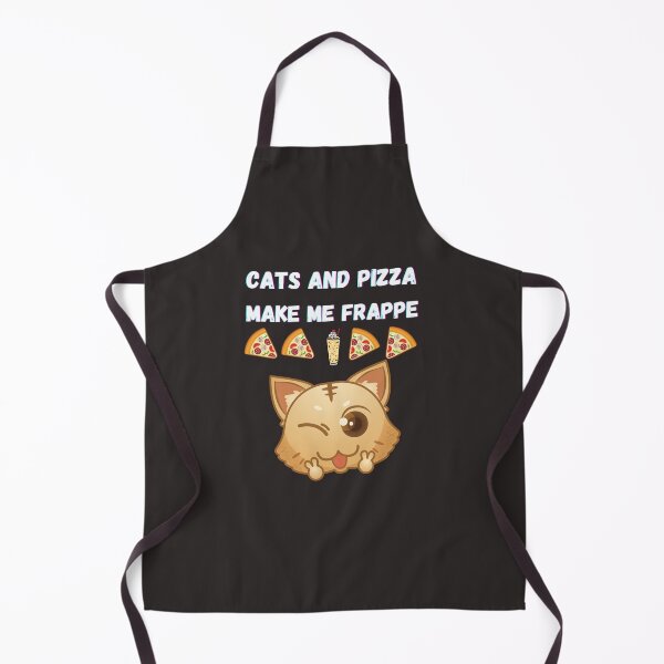 Item preview, Cats and Pizza Make Me Frappe (Happy) Coffee Lover designed and sold by BampiQ.