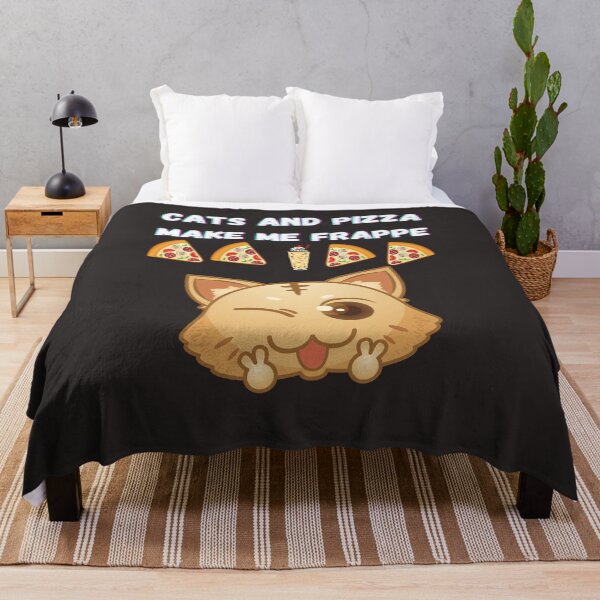 Item preview, Cats and Pizza Make Me Frappe (Happy) Coffee Lover designed and sold by BampiQ.