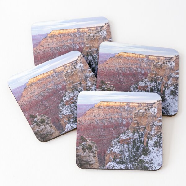 Item preview, Grand Canyon South Rim At Sunset with Snow designed and sold by SafariByMarisa.