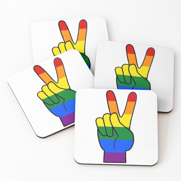 Item preview, Rainbow Peace Sign designed and sold by sjstickerss.