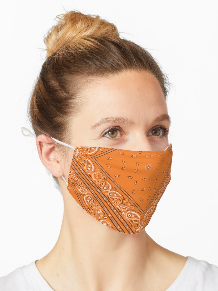 orange bandana mask