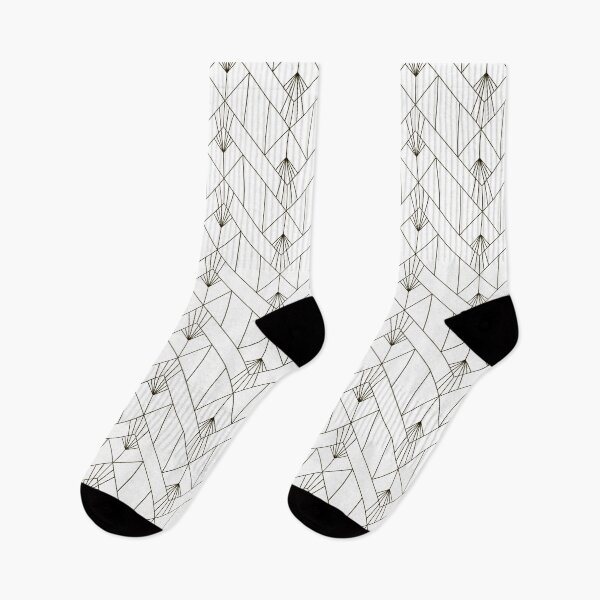 Item preview, Black and White Art Deco Pattern designed and sold by OliviaAndAva.