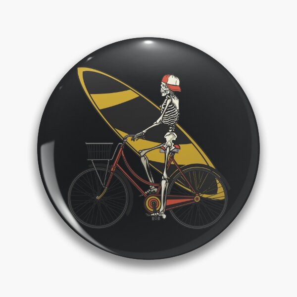 Item preview, Surfer Skeleton on a Bike designed and sold by HiFiTees.