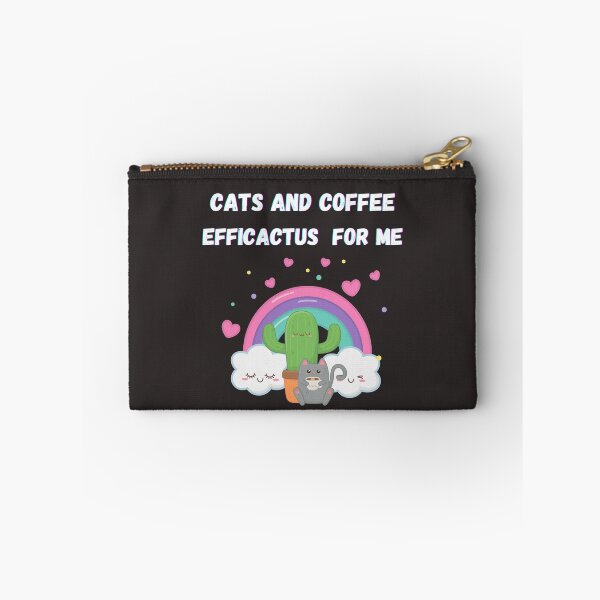 Item preview, Cats and Coffee Efficactus for me Coffee Lover Pun designed and sold by BampiQ.