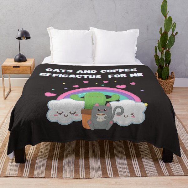 Item preview, Cats and Coffee Efficactus for me Coffee Lover Pun designed and sold by BampiQ.