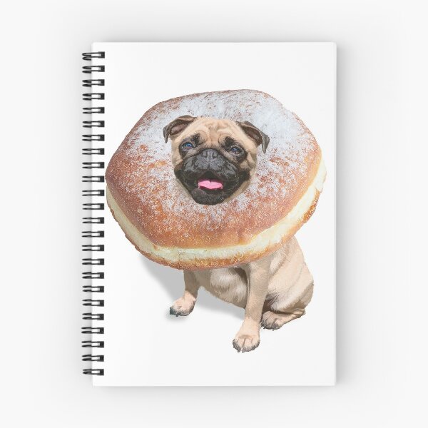 Item preview, Funny Cute Pug Dog Donut Puppy designed and sold by MOKA META.