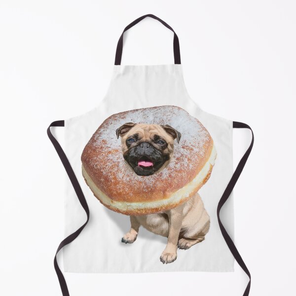 Item preview, Funny Cute Pug Dog Donut Puppy designed and sold by MOKA META.