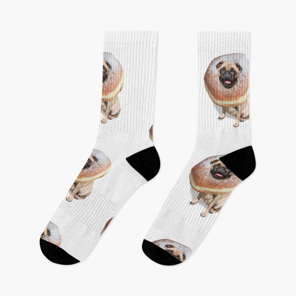 Item preview, Funny Cute Pug Dog Donut Puppy designed and sold by MOKA META.