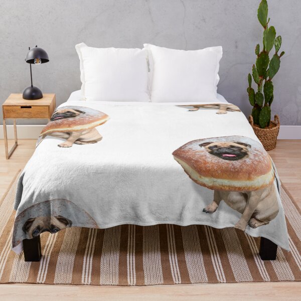 Item preview, Funny Cute Pug Dog Donut Puppy designed and sold by MOKA META.