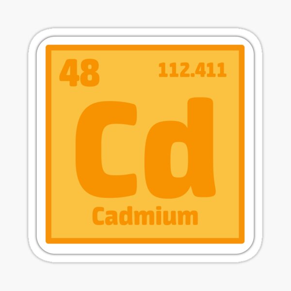Item preview, Element Cadmium Sticker designed and sold by Mr. X.