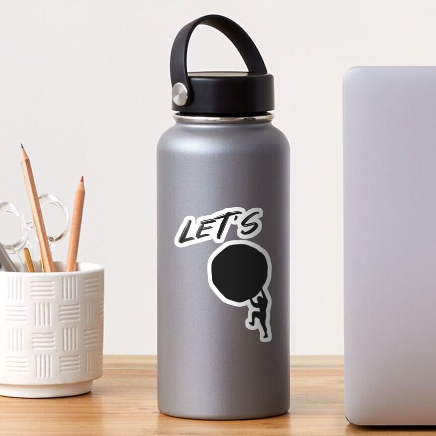 Let's Rock - Funny Heavy Metal / Rock Sticker