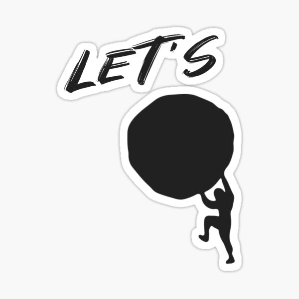 Let's Rock - Funny Heavy Metal / Rock Sticker