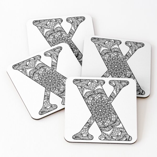 Item preview, Mandala Letter X designed and sold by lizashev.