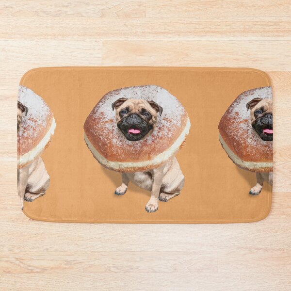 Item preview, Funny Cute Pug Dog Donut Puppy designed and sold by MOKA META.