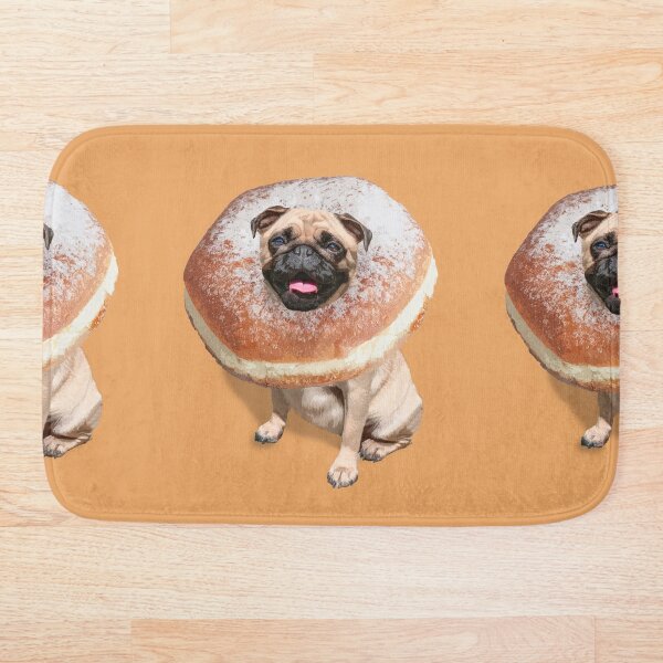 Item preview, Funny Cute Pug Dog Donut Puppy designed and sold by MOKA META.