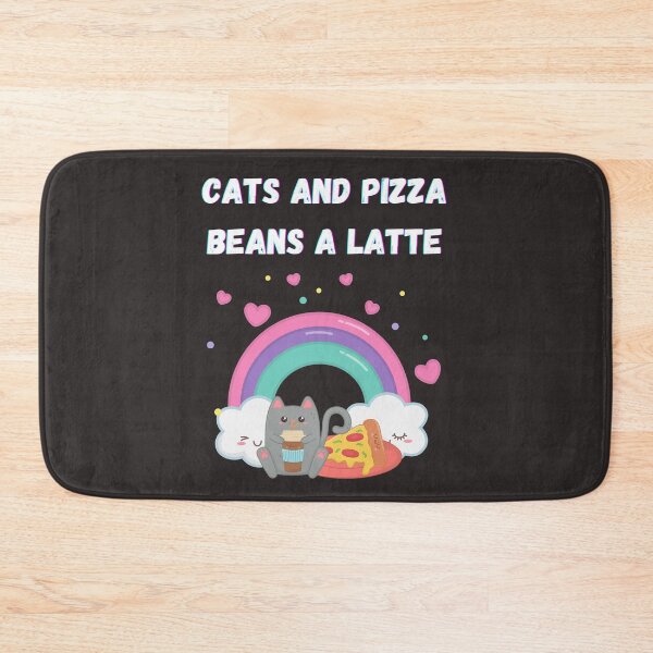 Item preview, Cats and Beans (Mean) A Latte Coffee Lover Pizza Lover Pun designed and sold by BampiQ.