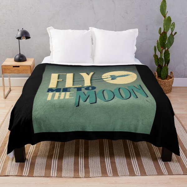 Item preview, 80s retro poster art vintage FLY TO THE MOON designed and sold by slagalicastrave.