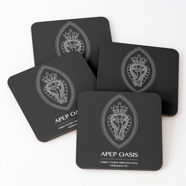 Apep Logo (for Black Shirts) Coasters (Set of 4)