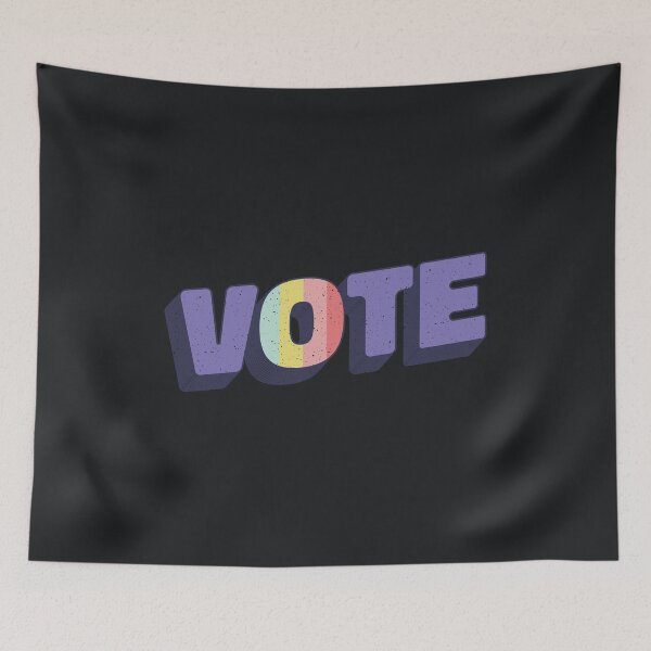 Item preview, Retro Rainbow Vote designed and sold by HiFiTees.