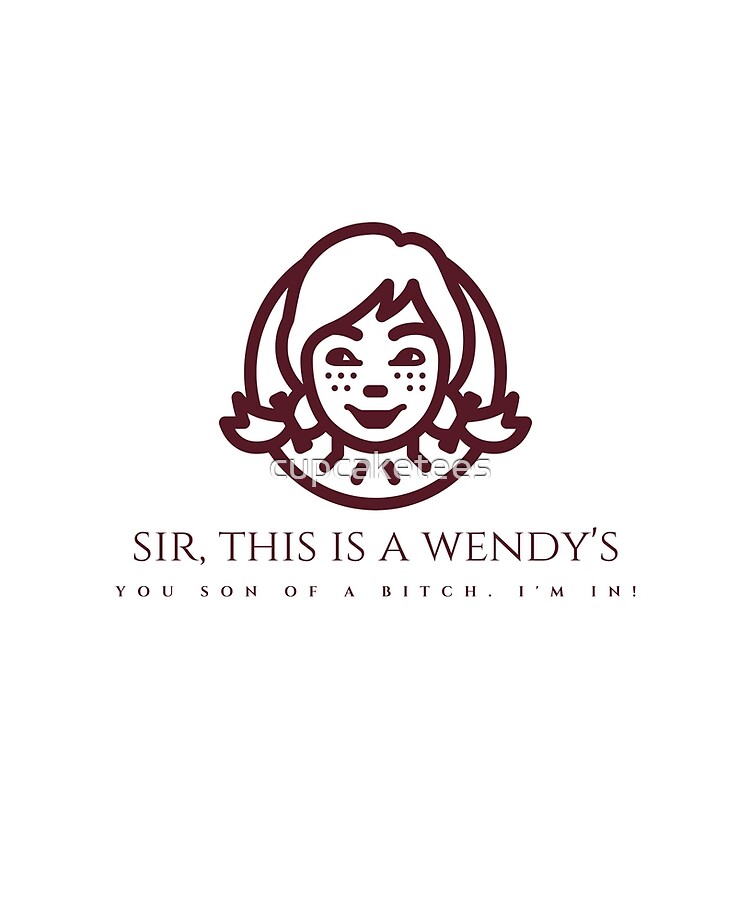 Sir This Is A Wendy S Wsb Ipad Case Skin By Cupcaketees Redbubble