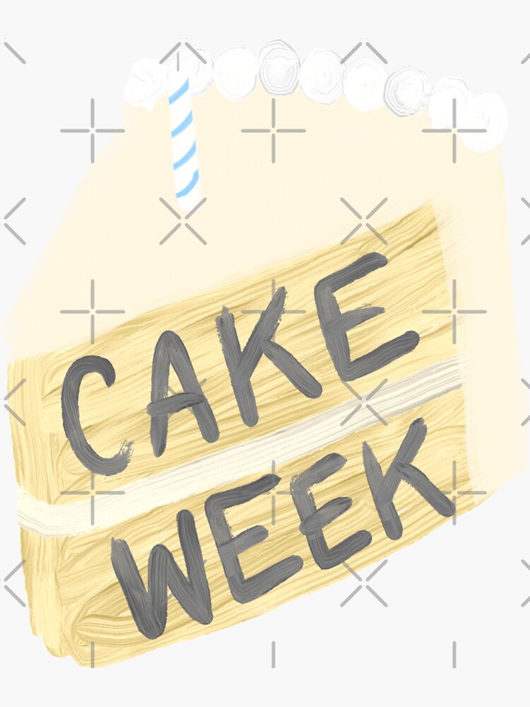 "Cake Week (GBBO)" Sticker for Sale by heyvictyhey Redbubble