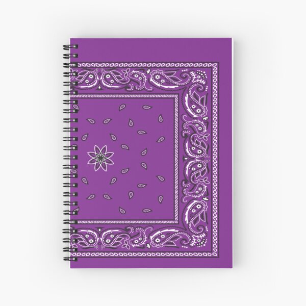 Purple Bandana Spiral Notebook