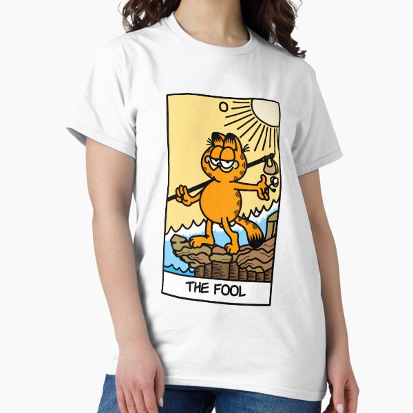 Vista previa del artículo con la obra «La carta del tarot del tonto pero es garfield», diseñado y vendido por jxliahx.