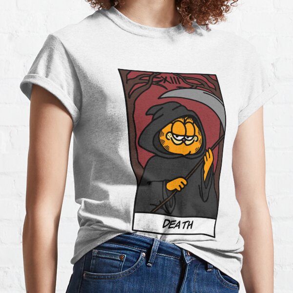 the death tarot card but it's garfield Classic T-Shirt