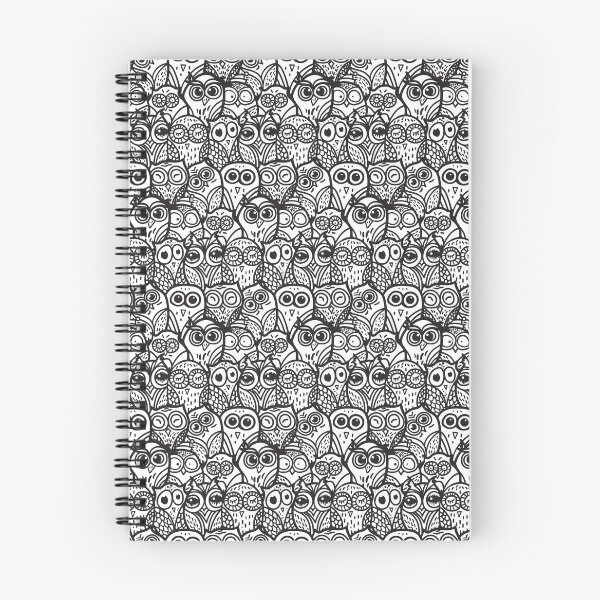 Item preview, Owls - Black and White Pattern designed and sold by KauzSL.